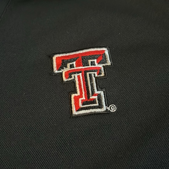 Texas Tech black open neck polo by Sport-Tek - Picture 8 of 8